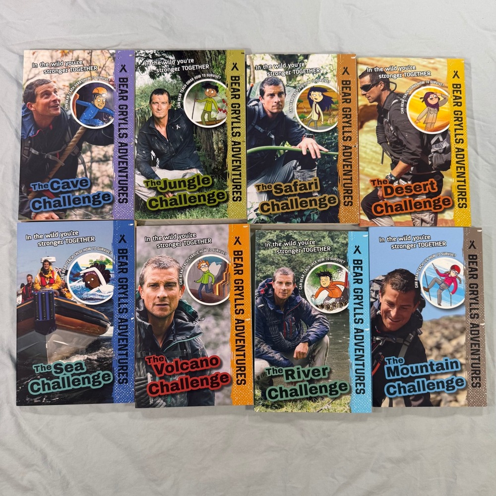 Bear Grylls Adventures 8 Book Set Childrens Survival Paperbacks Kane Miller